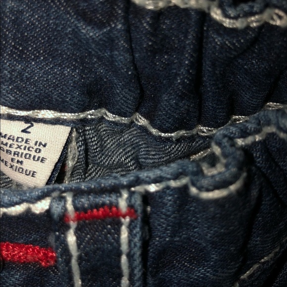 kids true religion straight jeans size 2 - Picture 3 of 3